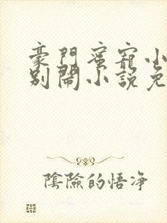 豪门蜜宠小甜妻别闹小说免费阅读封面