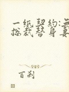 一纸契约:无情总裁替身妻