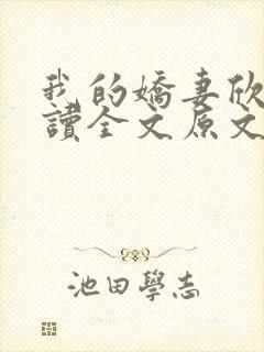 我的娇妻欣儿阅读全文原文