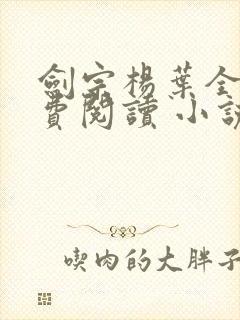 剑宗杨叶全文免费阅读 小说