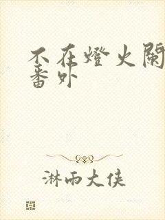 不在灯火阑珊处番外