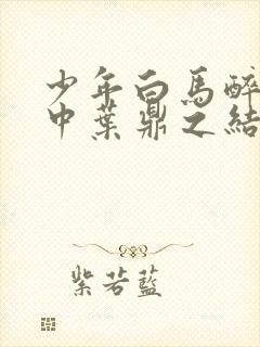 少年白马醉春风中叶鼎之结局