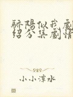 骄阳似我剧情介绍分集剧情