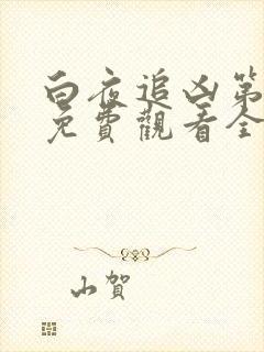 白夜追凶第二季免费观看全集