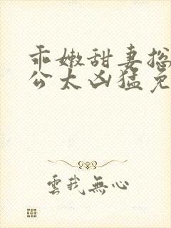 乖嫩甜妻总裁老公太凶猛免费阅读