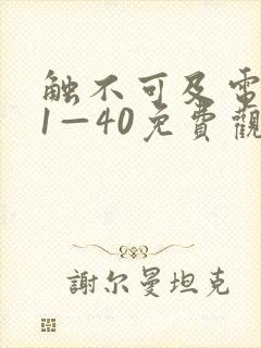 触不可及电视剧1—40免费观看