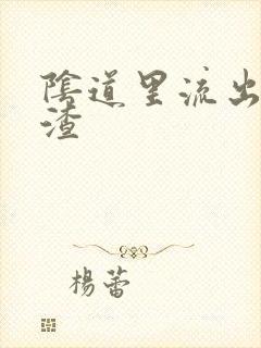 阴道里流出豆腐渣