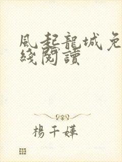 风起龙城免费在线阅读