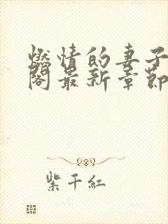 燃情的妻子笔趣阁最新章节免费阅读