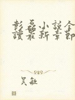 彭磊小说全文阅读最新章节更新时间封面