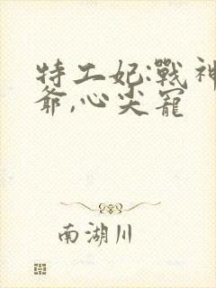 特工妃:战神王爷,心尖宠