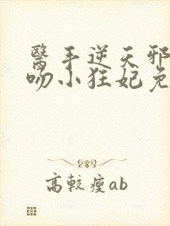 医手逆天邪王毒吻小狂妃免费阅读