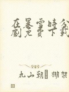 在暴雪时分电视剧免费下载