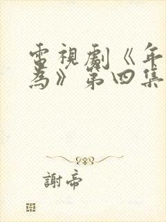 电视剧《年少有为》第四集免费观看