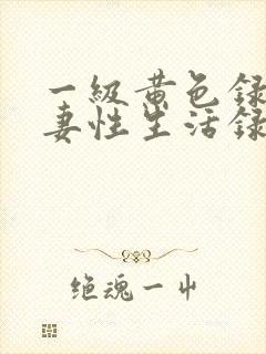 一级黄色录像夫妻性生活录像免费封面