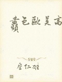 黄色欧美高清视频封面