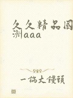 久久精品国产亚洲aaa封面