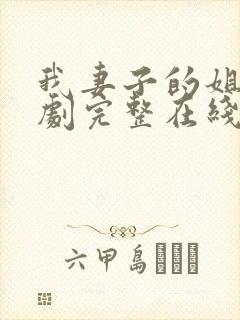 我妻子的姐姐韩剧完整在线观看