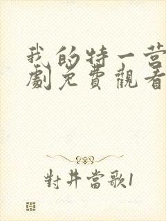 我的特一营电视剧免费观看