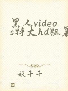 黑人videos特大hd粗暴封面