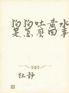 狗狗吐黄水拉稀是怎么回事