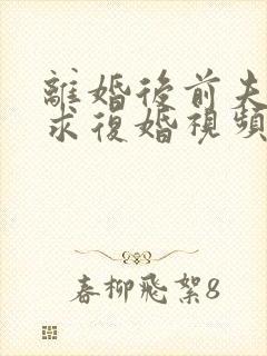 离婚后前夫哭着求复婚视频完整版