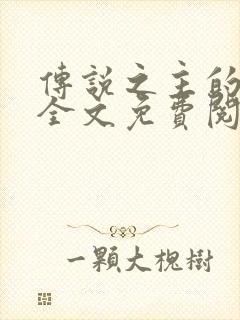 传说之主的夫人全文免费阅读无弹窗封面