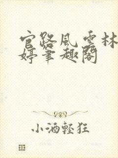 官路风云林海姜婷笔趣阁封面