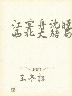 江宴舟沈晓岚大西北大结局