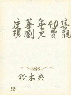 度华年40集电视剧免费观看全集高清