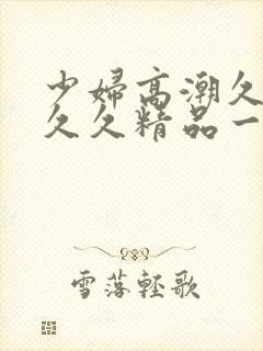 少妇高潮久久久久久精品一封面