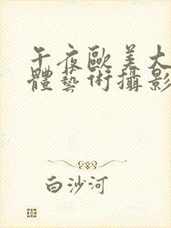 午夜欧美大胆人体艺术摄影