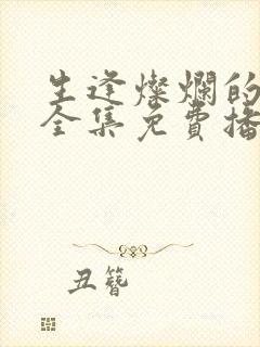 生逢灿烂的日子全集免费播放