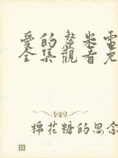 爱的厘米电视剧全集观看免费