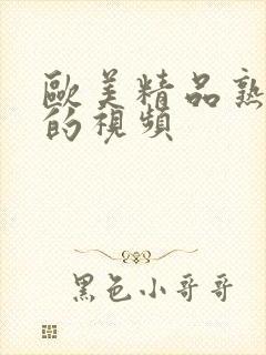 欧美精品熟妇乱的视频