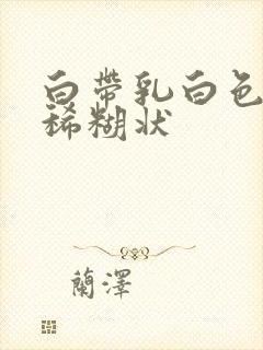 白带乳白色无味稀糊状