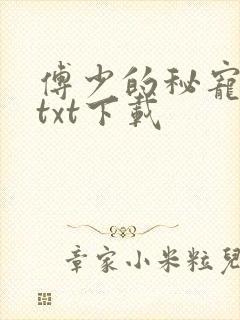 傅少的秘宠娇妻txt下载