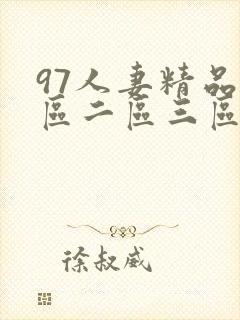 97人妻精品一区二区三区网站