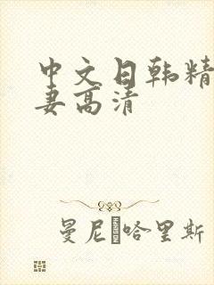 中文日韩精品人妻高清