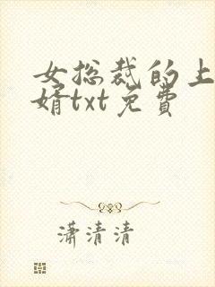 女总裁的上门女婿txt免费