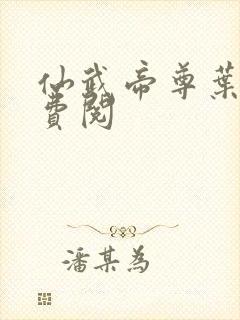 仙武帝尊叶辰免费阅