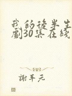 我的后半生电视剧30集在线播放封面