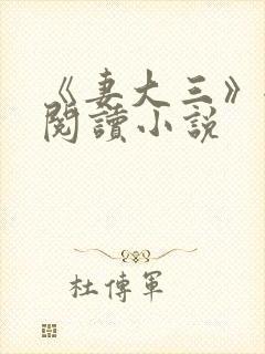 《妻大三》全文阅读小说封面