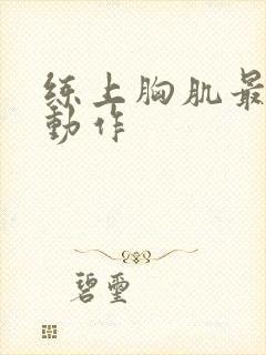 练上胸肌最好的动作