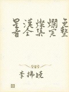 星汉灿烂免费观看全集完整版高清封面