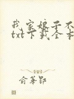 我家娘子不对劲txt下载全本