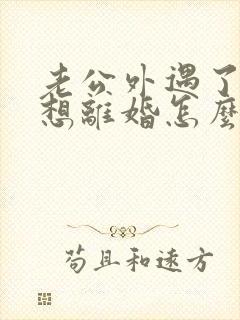 老公外遇了我不想离婚怎么办封面