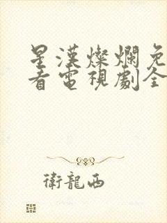 星汉灿烂免费观看电视剧全集封面