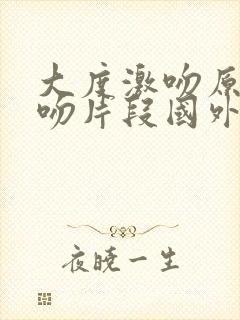 大度激吻原声拥吻片段国外版全集