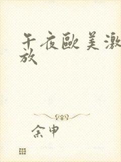 午夜欧美激情播放